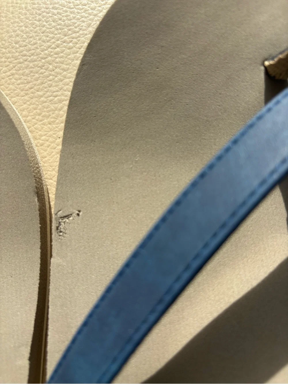 Cobian   Women Navy and Tan Flip Flops